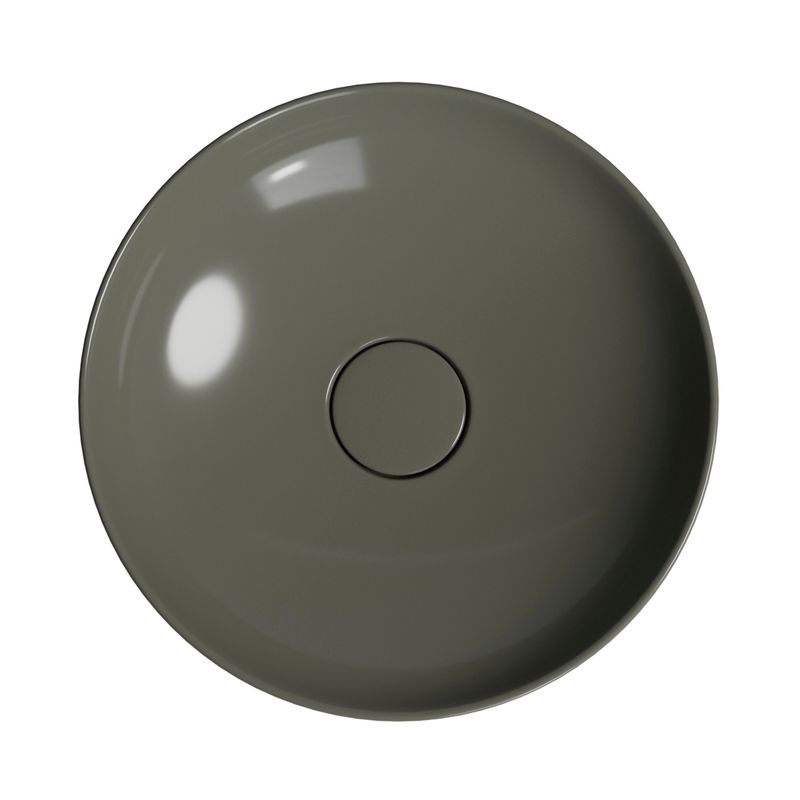 Раковина Wellsee Chalice Perfection 150604000 42×42 см керамическим клапаном (антрацит)