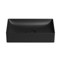 Раковина Wellsee Pure BY Wellsee 150703000 50×36 см керамическим клапаном (матовый черный) — 1