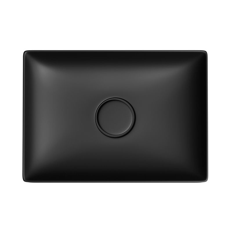 Раковина Wellsee Pure BY Wellsee 150703000 50×36 см керамическим клапаном (матовый черный)