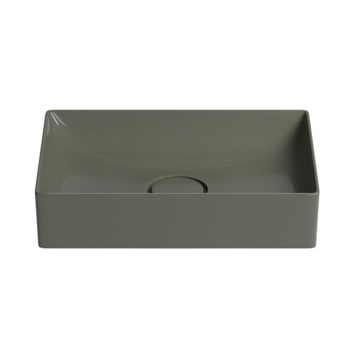 Раковина Wellsee Pure BY Wellsee 150705000 50×36 см керамическим клапаном (антрацит)