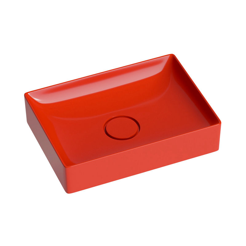 Раковина Wellsee Pure BY Wellsee 150710000 50×36 см керамическим клапаном (красный)