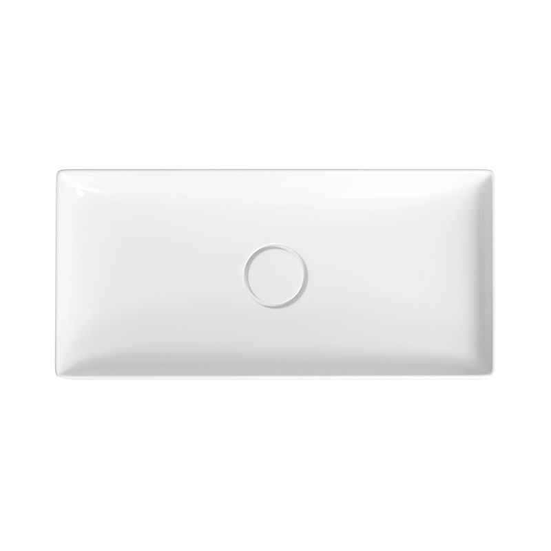 Раковина Wellsee Pure BY Wellsee 150711000 75×36 см керамическим клапаном (глянцевый белый)