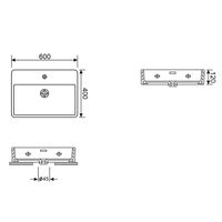 Раковина Wellsee Halcyon 150801000 60×40 см (глянцевый белый) — 4