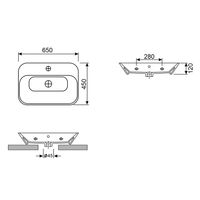 Раковина Wellsee Éclatant 151301000 65×45 см (глянцевый белый) — 4