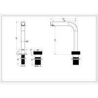 Смеситель для раковины BOHEME TECH 158-CR автоматический на 2 отв. хром — 8