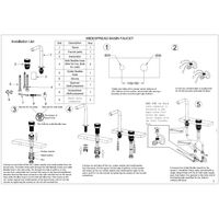 Смеситель для раковины BOHEME TECH 158-CR автоматический на 2 отв. хром — 9