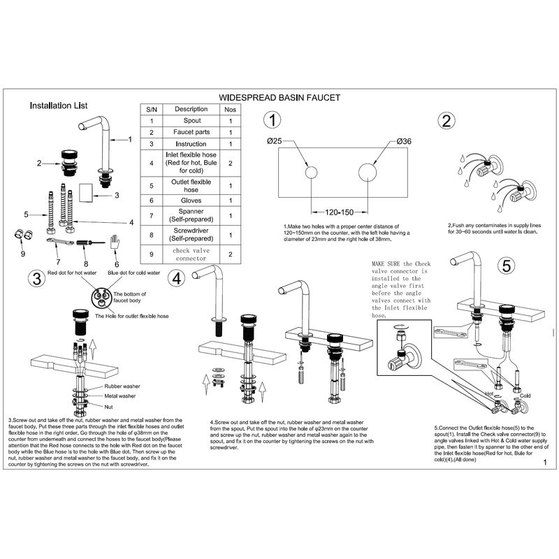 Смеситель для раковины BOHEME TECH 158-CR автоматический на 2 отв. хром
