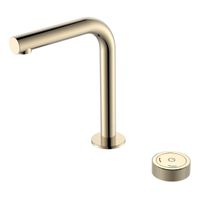 Смеситель для раковины BOHEME TECH 158-G автоматический на 2 отв. Gold — 1