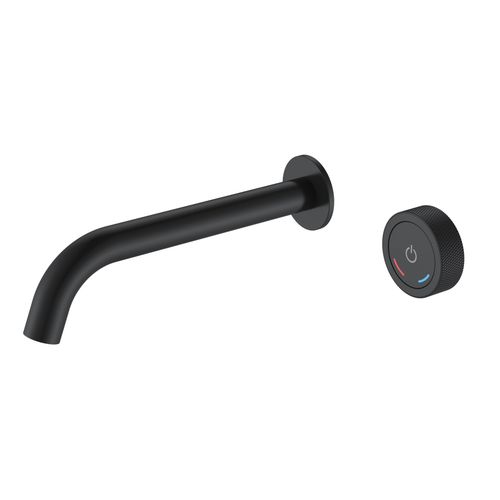 Смеситель скрытого монтажа для раковины BOHEME TECH 158/2-B автоматический из стены Black