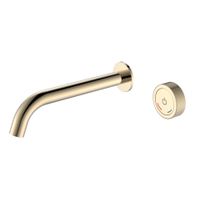 Смеситель скрытого монтажа для раковины BOHEME TECH 158/2-G автоматический из стены Gold — 1