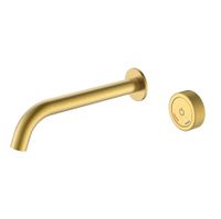 Смеситель скрытого монтажа для раковины BOHEME TECH 158/2-MG автоматический из стены Matt Gold — 1