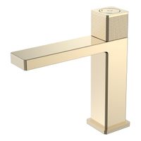 Смеситель для раковины BOHEME Uno 159-G автоматический Gold — 1