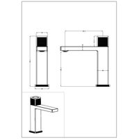 Смеситель для раковины BOHEME Uno 159-GM автоматический Gun Metall — 4