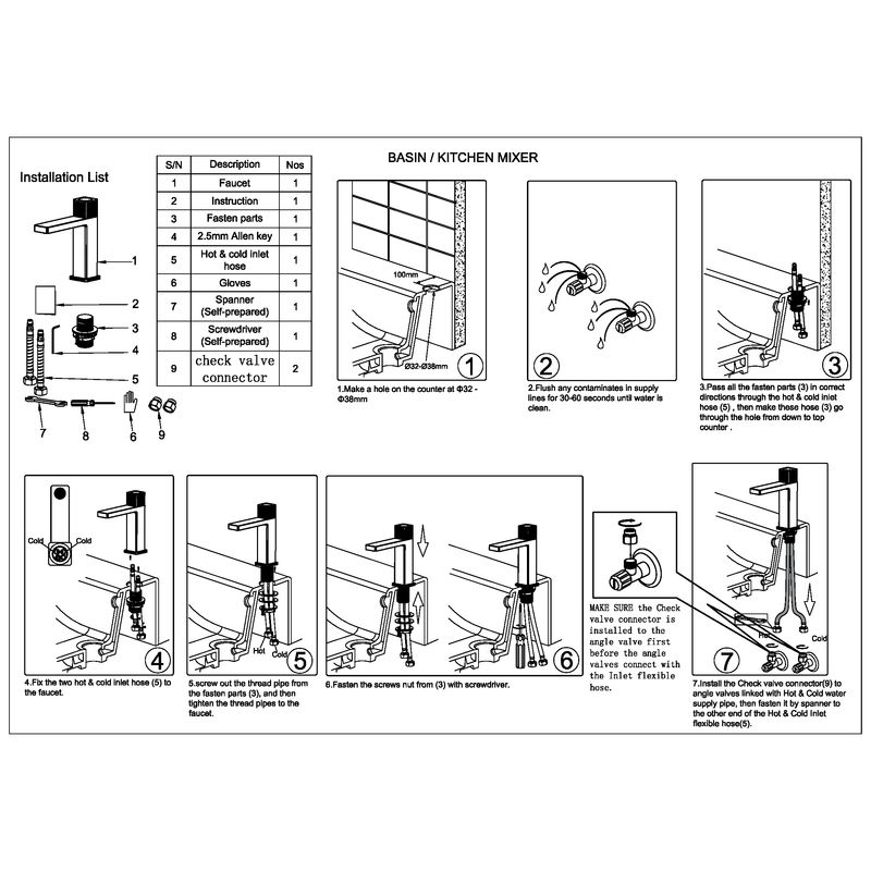 Смеситель для раковины BOHEME Uno 159-GM автоматический Gun Metall