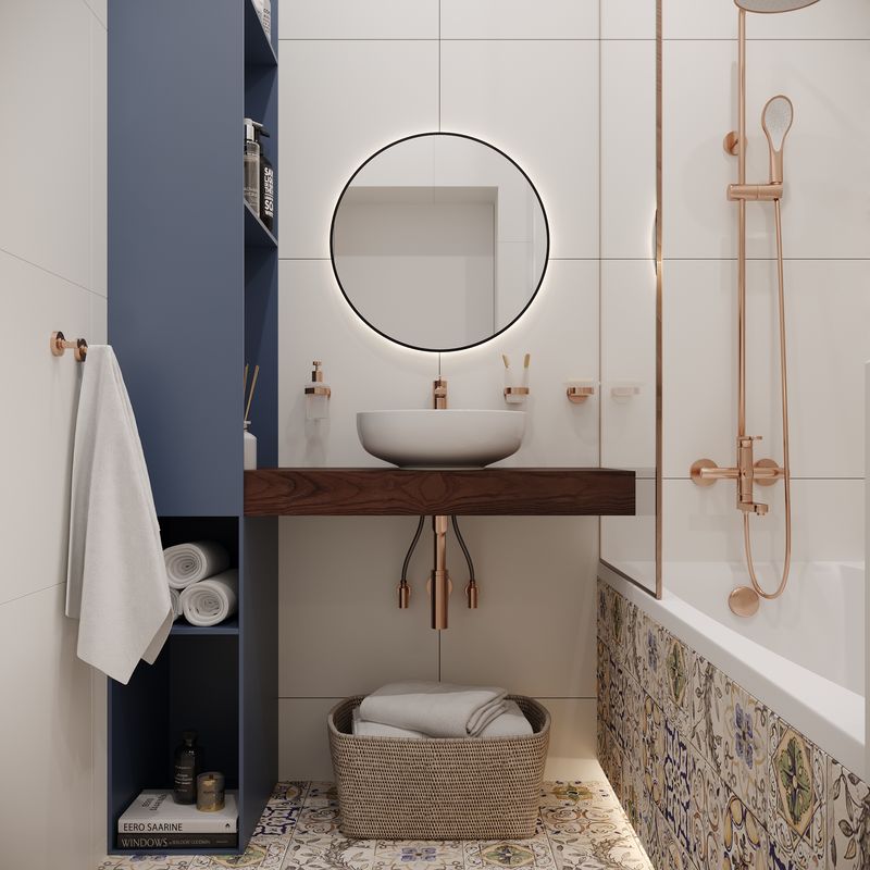 Зеркало Wellsee 7 Rays' Spectrum 172200120 с фоновой LED-подсветкой (D = 65 см)