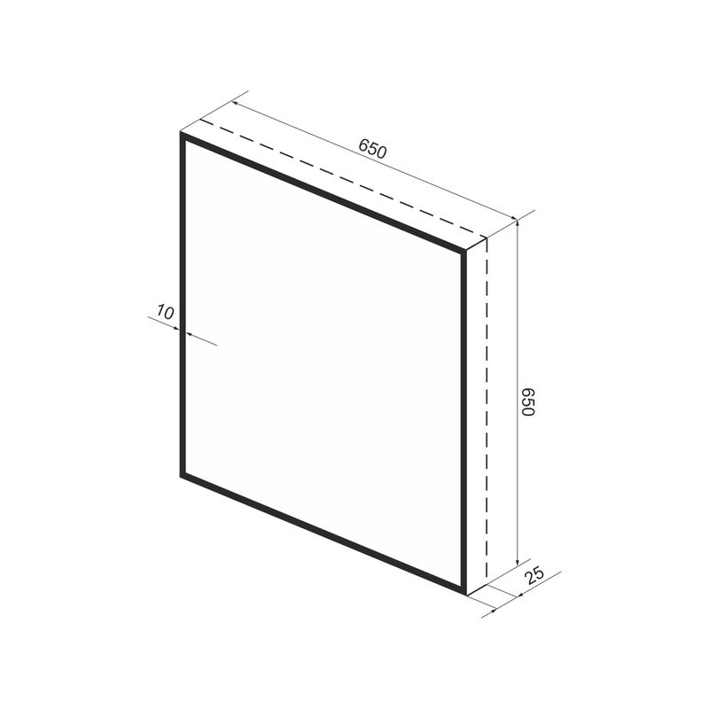 Зеркало Wellsee 7 Rays' Spectrum 172200360 с фоновой LED-подсветкой (65×65 см)
