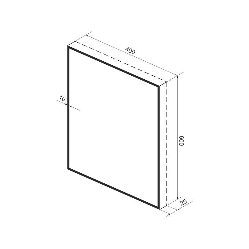 Зеркало Wellsee 7 Rays' Spectrum 172200780 с фоновой LED-подсветкой (40×60 см)