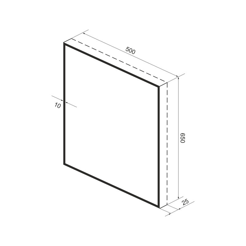 Зеркало Wellsee 7 Rays' Spectrum 172200840 с фоновой LED-подсветкой (50×65 см)