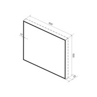 Зеркало Wellsee 7 Rays' Spectrum 172200850 с фоновой LED-подсветкой (65×50 см) — 3