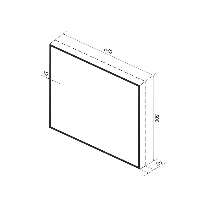 Зеркало Wellsee 7 Rays' Spectrum 172200850 с фоновой LED-подсветкой (65×50 см)