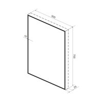 Зеркало Wellsee 7 Rays' Spectrum 172200860 с фоновой LED-подсветкой (50×70 см) — 3
