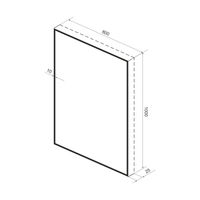 Зеркало Wellsee 7 Rays' Spectrum 172201060 с фоновой LED-подсветкой (80×100 см) — 3