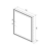 Зеркало Wellsee 7 Rays' Spectrum 172201120 с фронтальной LED-подсветкой (40×65 см) — 2