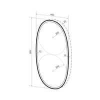 Зеркало Wellsee 7 Rays' Spectrum 172201580 с фронтальной LED-подсветкой (40×80 см) — 2