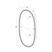 Зеркало Wellsee 7 Rays' Spectrum 172201640 с фронтальной LED-подсветкой (60×120 см) — 2