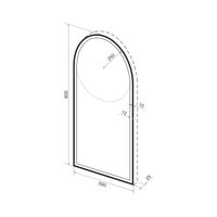 Зеркало Wellsee 7 Rays' Spectrum 172201730 50×80 см с фронтальной LED-подсветкой — 2