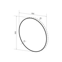 Зеркало Wellsee 7 Rays' Spectrum 172201770 с фоновой LED-подсветкой (D = 55 см) — 3