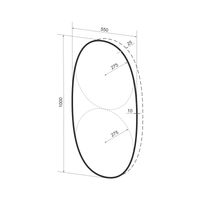 Зеркало Wellsee 7 Rays' Spectrum 172201910 с фоновой LED-подсветкой (55×100 см) — 2