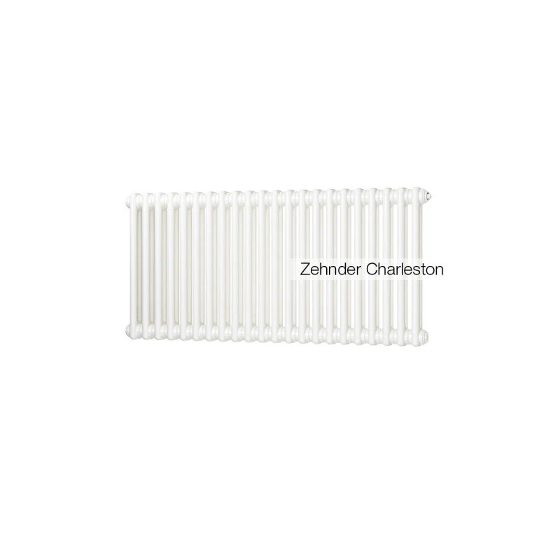 Радиатор труб. Zehnder Charleston 2050, 10 сек.1/2 бок.подк. RAL9016 (кроншт.в компл)