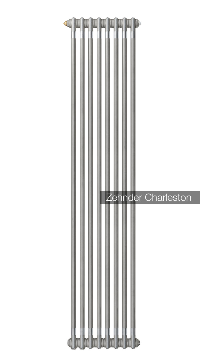 Радиатор труб. Zehnder Charleston 2180, 10 сек.1/2 ниж.подк. 0325 TL (кроншт.в компл)