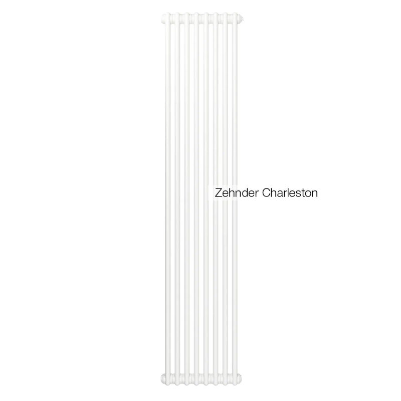 Радиатор стальной Zehnder Charleston 2180 - 10 секц. 1/2 бок.подк. RAL9016 (кроншт.в компл)
