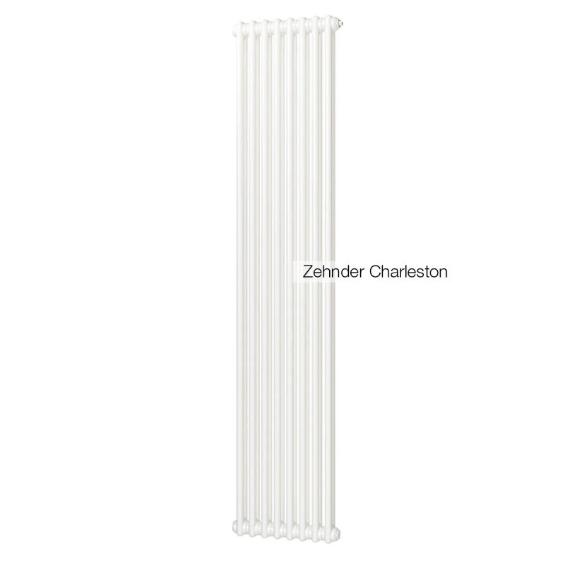 Радиатор стальной Zehnder Charleston 2200 - 08 секц. 1/2 бок.подк. RAL9016 (кроншт.в компл)