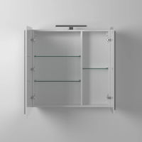 Шкаф с зеркалом для ванной BRIZ Эстель 80 221 02-28080-00 00 БЕЛ — 3