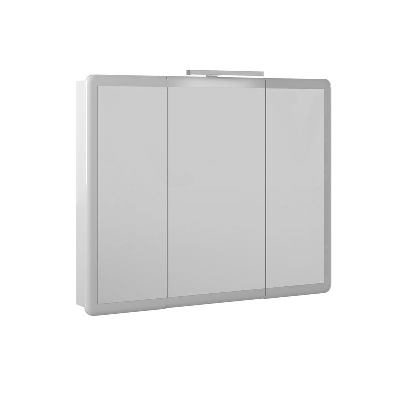Шкаф с зеркалом для ванной BRIZ Эстель 100 221 02-28100-00 00 БЕЛ