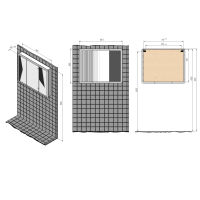 Шкаф с зеркалом для ванной BRIZ Эстель 100 221 02-28100-00 00 БЕЛ — 4