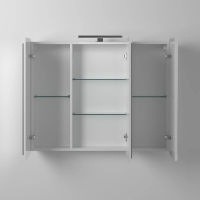 Шкаф с зеркалом для ванной BRIZ Эстель 100 221 02-28100-00 00 БЕЛ — 3