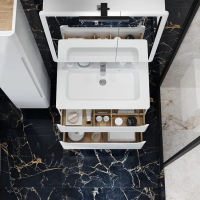 Тумба с раковиной BRIZ Эстель 70 подвесная + Прато / 221 03-18070-16 00 БЕЛ — 3