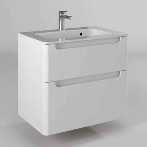 Тумба с раковиной BRIZ Эстель 70 подвесная + Прато / 221 03-18070-16 00 БЕЛ