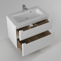 Тумба с раковиной BRIZ Эстель 80 подвесная + Прато / 221 03-18080-16 00 БЕЛ — 2