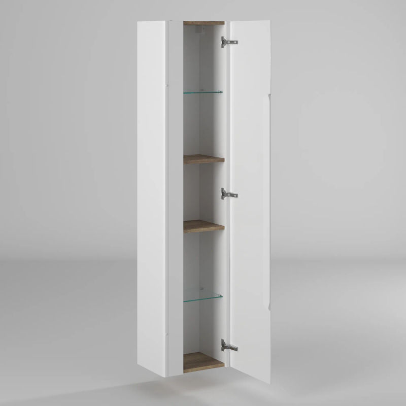 Шкаф-пенал для ванной BRIZ Эстель 35 универсальный / 221 04-06035-00 00 БЕЛ