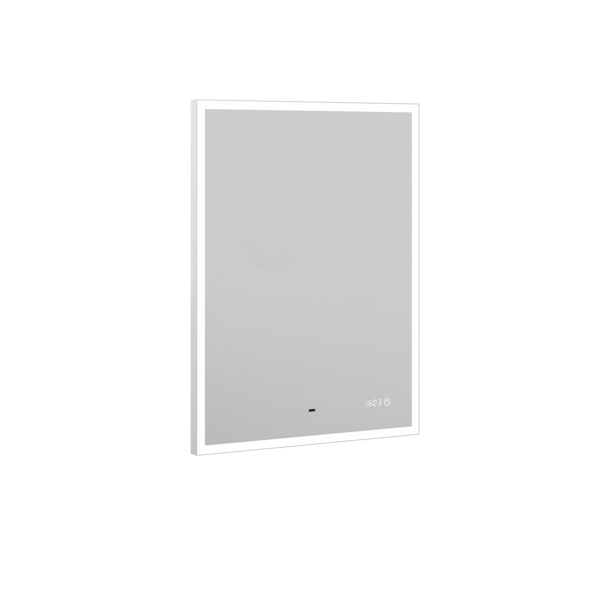 Зеркало BRIZ Элен классик 50*80 с подсветкой, подогревом, часами