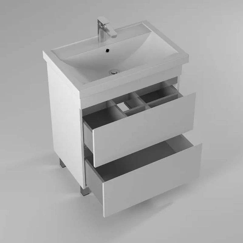 Тумба с раковиной BRIZ Элен классик 70 + Фостер / 227 03-08070-06 00 БЕЛ