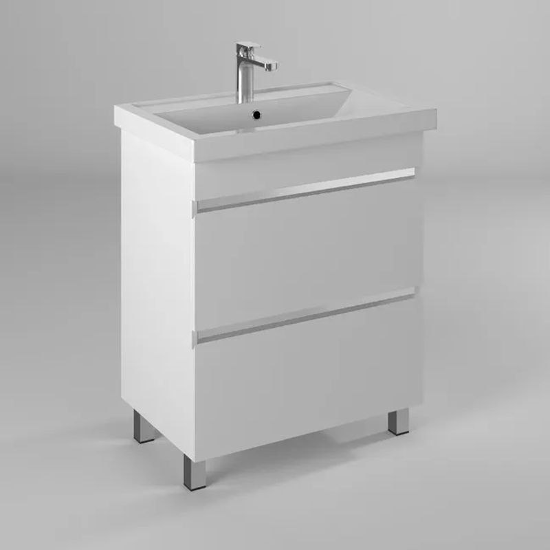 Тумба с раковиной BRIZ Элен классик 70 + Фостер / 227 03-08070-06 00 БЕЛ