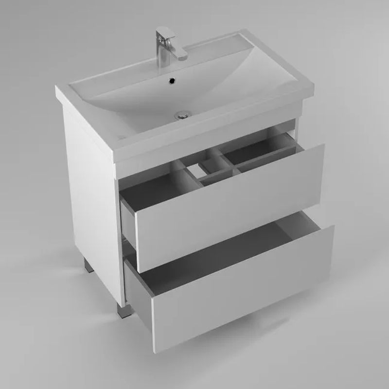 Тумба с раковиной BRIZ Элен классик 80 + Фостер / 227 03-08080-06 00 БЕЛ