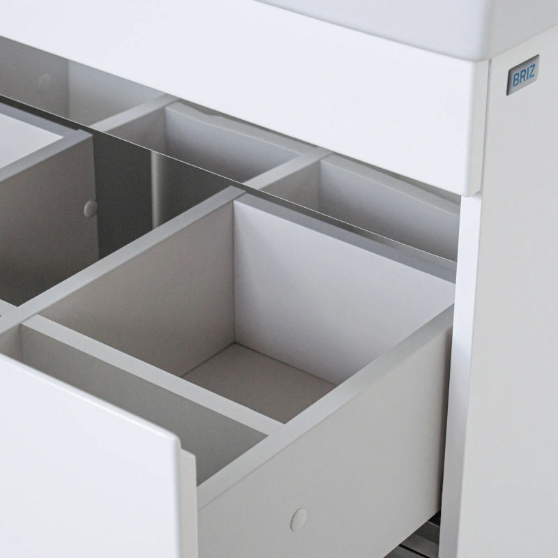 Тумба с раковиной BRIZ Элен классик 80 + Фостер / 227 03-08080-06 00 БЕЛ