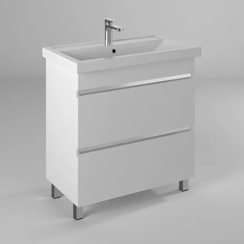 Тумба с раковиной BRIZ Элен классик 80 + Фостер / 227 03-08080-06 00 БЕЛ